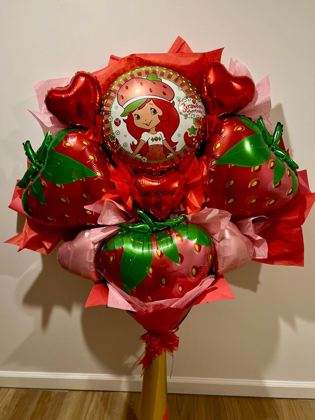 Strawberry Shortcake Balloon Bouquet